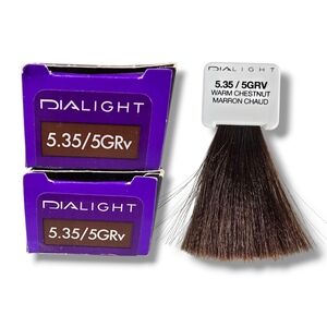 L'Oreal Professionnel DIALight 2 Tubes Ammonia-Free 5.35/5GRv Warm Chestnut